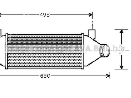 Intercooler FORD TRANSIT Van (FA_ _) 2.4 DI RWD (FAA_, FAB_, FAC_, FAD_) (120 hp) 20201543