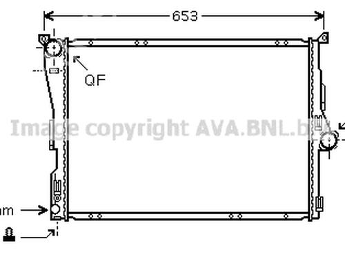 Water radiator BMW X3 (E83) 2.0 d | BP24007740M31 