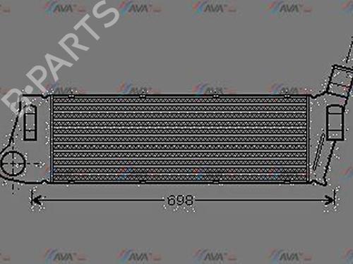 Ladeluftkühler für RENAULT MEGANE II (BM0/1_, CM0/1_) 1.9 dCi (BM0G, CM0G) (120 hp) 26639372