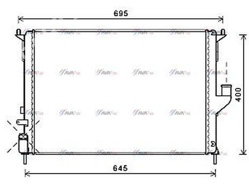 Radiateur à eau DACIA DUSTER (HS_) 1.6 16V (105 hp) 31865008