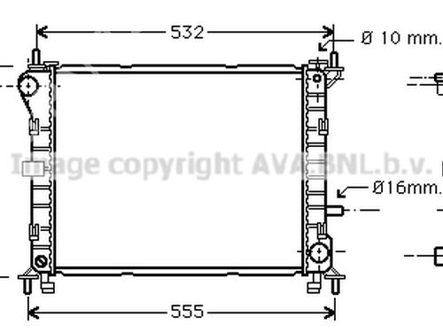 Køler FORD FOCUS I (DAW, DBW) [1998-2009]  24012642