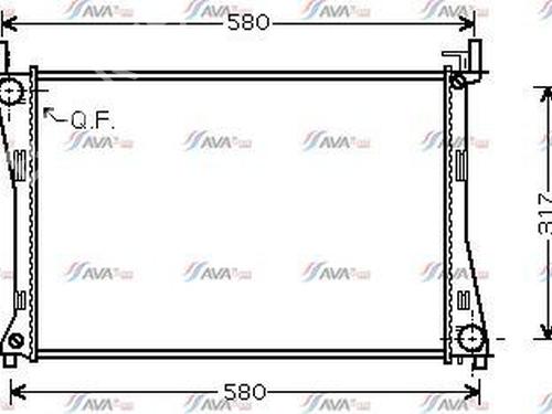 Used Water radiator FORD FIESTA V (JH_, JD_) 1.4 16V (80 hp) 29901051