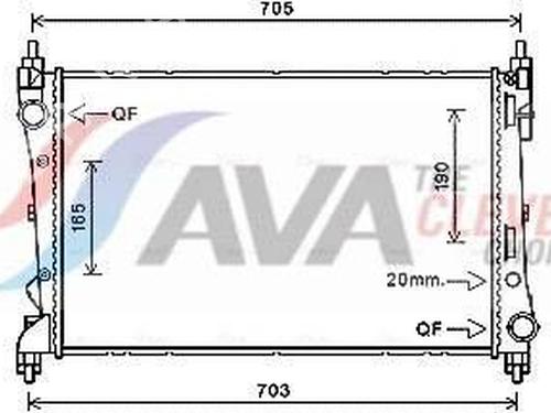 Køler OPEL COMBO Box Body/MPV (X12) 1.3 CDTI (B05) (90 hp) 32074817