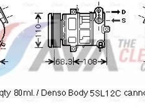 Used AC compressor AC compressor OPEL CORSA D (S07) 1.4 (L08, L68) (100 hp) 26621645 26621645