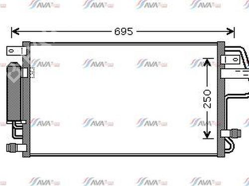 Used AC radiator KIA SPORTAGE II (JE_, KM_) 2.0 CRDi (140 hp) 30138605