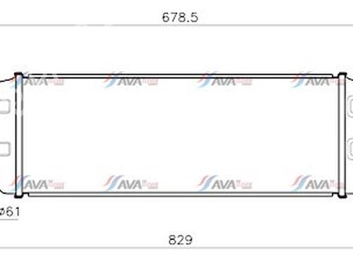 Intercooler CITROËN C-CROSSER (VU_, VV_) 2.2 HDi (156 hp) 26633968
