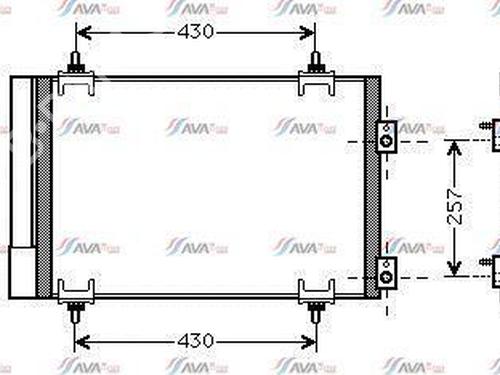 Used AC radiator CITROËN C4 Picasso I MPV (UD_) 1.6 HDi (109 hp) 30691485