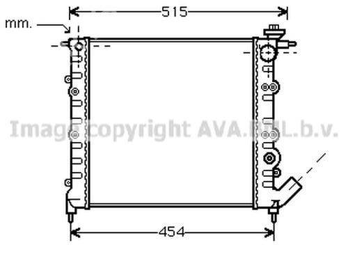 Water radiator RENAULT CLIO I (B/C57_, 5/357_) 1.1 | BP26622711M31 