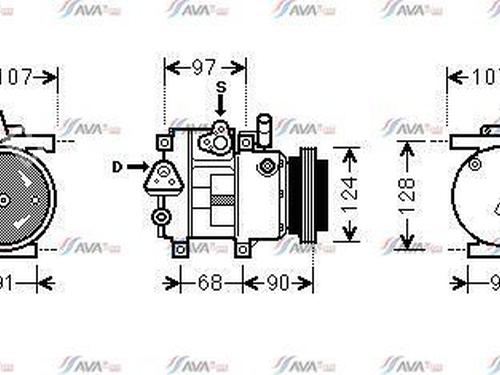 AC-Kompressor AC-Kompressor 39624152 39624152