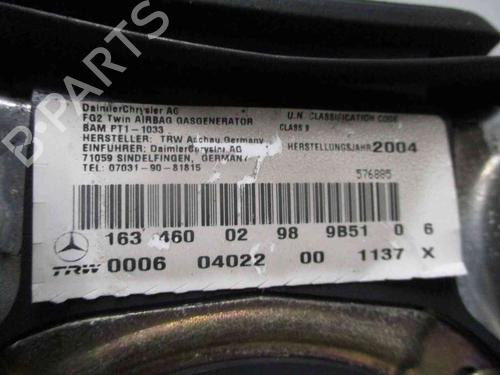 Driver airbag MERCEDES-BENZ M-CLASS (W163) ML 400 CDI (163.128) | BP19712538C9 