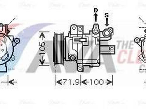Used AC compressor AC compressor CITROËN C1 (PM_, PN_) 1.0 (68 hp) 39517683 39517683