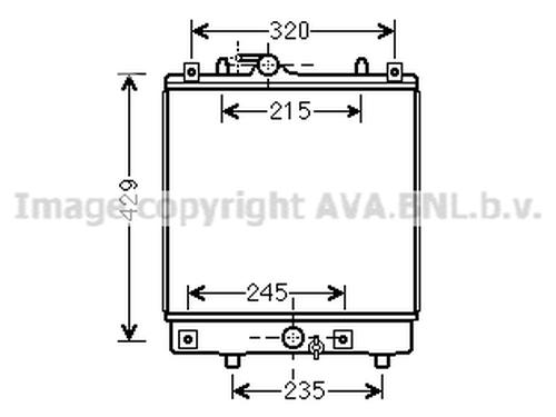 Water radiator OPEL AGILA A (H00) 1.2 16V (F68) | BP24008090M31 