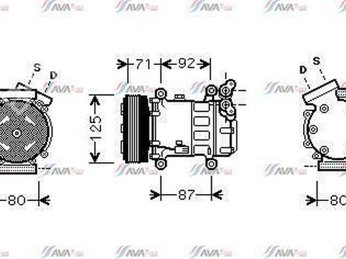 Used AC compressor AC compressor PEUGEOT 307 CC (3B) 2.0 16V (136 hp) 25019474 25019474