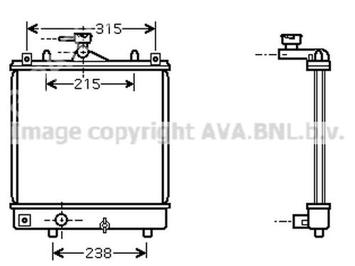Køler OPEL AGILA (A) (H00) 1.0 12V (F68) | BP19723591M31 