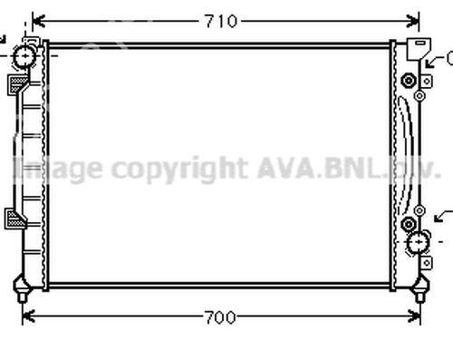 Water radiator AUDI A6 C5 (4B2) 2.5 TDI | BP24008151M31 
