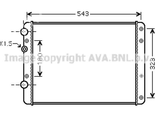 Water radiator VW POLO (6N2) 1.0 | BP19712924M31 