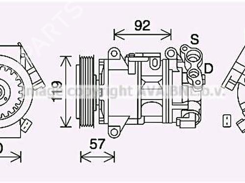 AC-Kompressor AC-Kompressor 39517786 39517786
