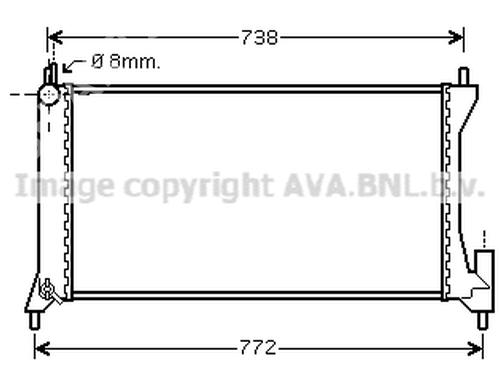Køler OPEL AGILA (A) (H00) 1.0 (F68) | BP21833944M31 