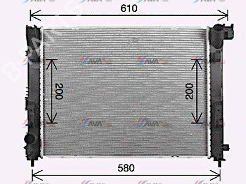 Used Water radiator Water radiator RENAULT CLIO V (B7_) 1.0 TCe 90 (B7MT) (91 hp) 39936563 39936563