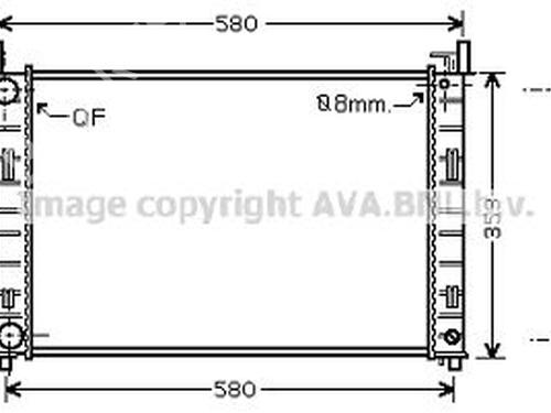 Water radiator FORD FUSION (JU_) 1.4 TDCi | BP24007152M31 