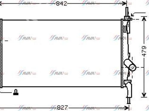 Used Water radiator FORD TRANSIT Van (FA_ _) 2.2 TDCi (115 hp) 25487466