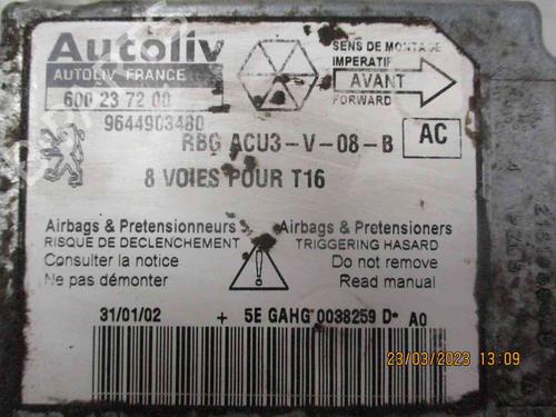 Kollisjonspute styreenhet PEUGEOT 206 CC (2D)  | BP26628174M53 
