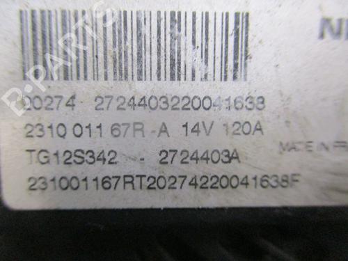 Used Alternator DACIA SANDERO II 1.0 SCe 75 (B8JC, B8JD, B8NC) (73 hp) 31054594
