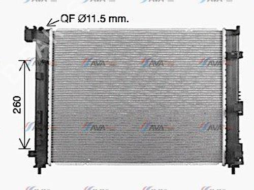 Water radiator RENAULT CLIO V (B7_) 1.0 TCe 90 (B7MT) | BP39936563M31 - Image 2