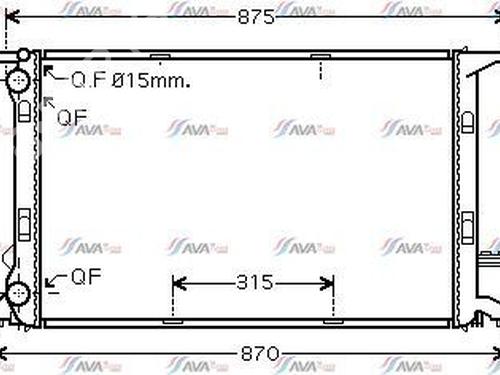Used Water radiator AUDI Q3 (8UB, 8UG) 2.0 TDI quattro (163 hp) 24970881