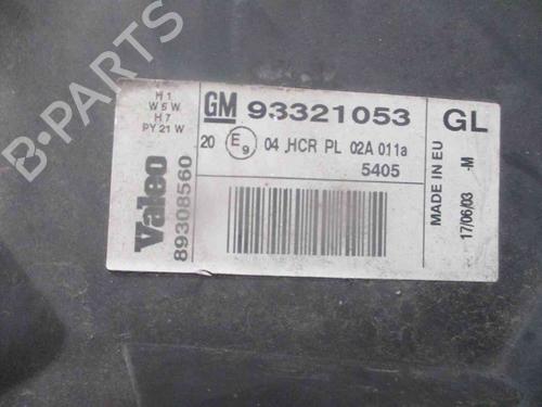 Right headlight OPEL MERIVA A MPV (X03) 1.6 (E75) | BP19737784C29 