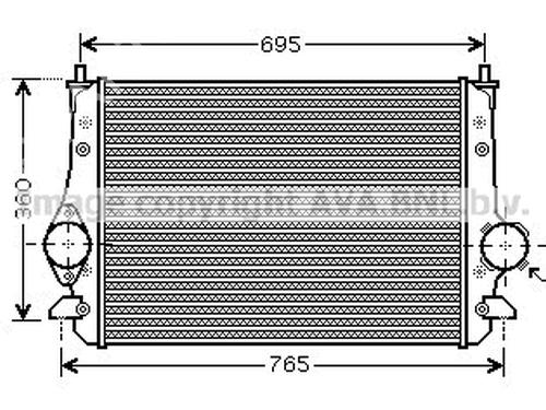 Used Intercooler VW SHARAN (7M8, 7M9, 7M6) 1.8 T 20V (150 hp) 21837546