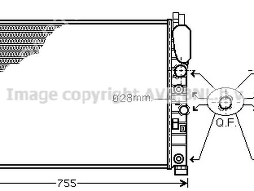 Køler MERCEDES-BENZ E-CLASS (W211) E 200 CDI (211.004) | BP30723087M31 