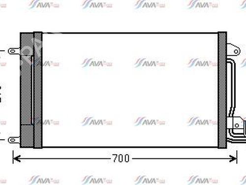 Used AC radiator VW POLO V (6R1, 6C1) 1.6 TDI (90 hp) 29230113
