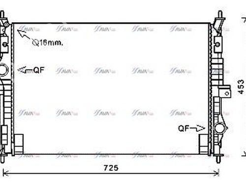 Used Water radiator PEUGEOT 308 II (LB_, LP_, LW_, LH_, L3_) 1.6 BlueHDi 120 (120 hp) 29928993