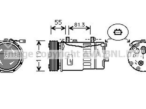 Used AC compressor AC compressor VW GOLF IV (1J1) 1.6 (100 hp) 39966123 39966123