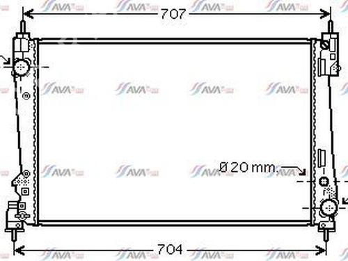 Used Water radiator FIAT PUNTO (199_) 1.3 D Multijet (75 hp) 31366057