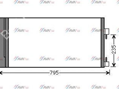 Used AC radiator RENAULT LAGUNA III (BT0/1) 1.5 dCi (BT00, BT0A, BT0T, BT1J) (110 hp) 31575299