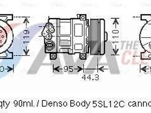 Used AC compressor AC compressor FIAT PUNTO EVO (199_) 1.2 (65 hp) 34385622 34385622