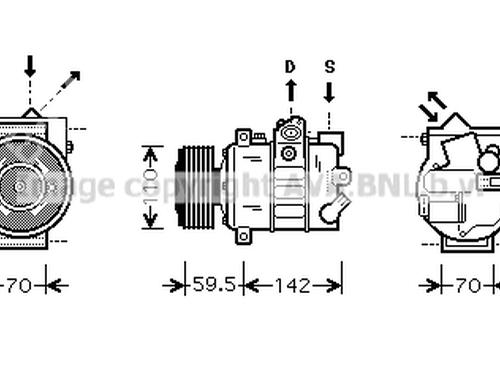 AC Kompressor VW EOS (1F7, 1F8)  1K0820859F 1K0820859F