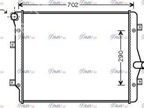 Used Water radiator VW GOLF VI (5K1) 2.0 TDI (140 hp) 31323686