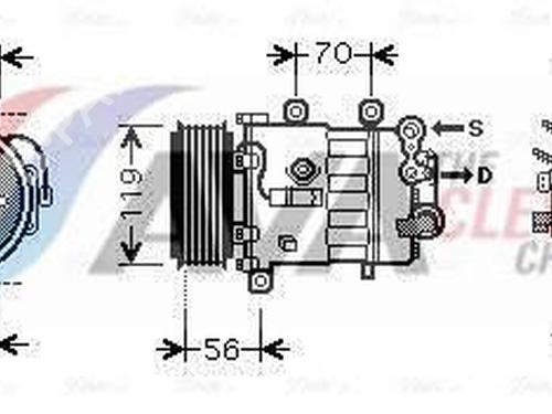 Used AC compressor AC compressor 37000649 37000649