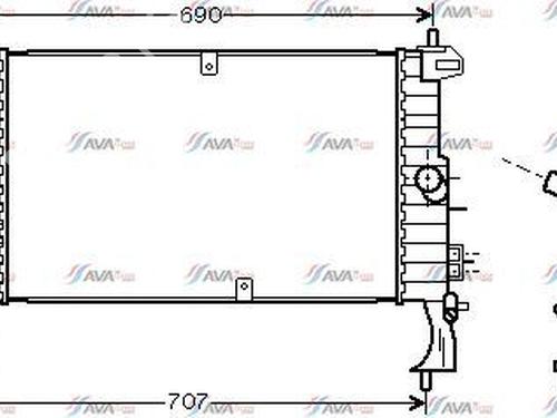 Used Water radiator OPEL MERIVA A MPV (X03) 1.7 CDTI (E75) (100 hp) 31366082