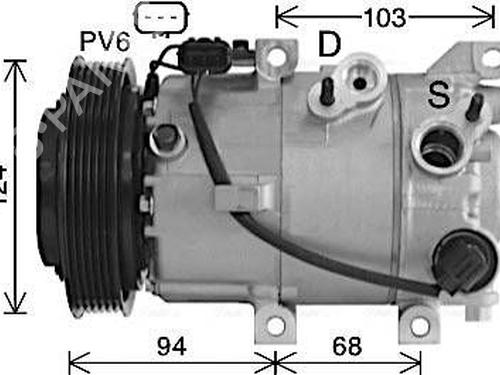 Used AC compressor AC compressor CITROËN C3 I (FC_, FN_) 1.6 16V (109 hp) 39966133 39966133