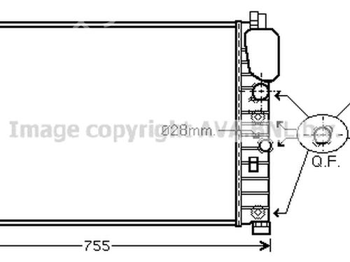 Water radiator MERCEDES-BENZ E-CLASS (W211) E 270 CDI (211.016) | BP24010689M31 