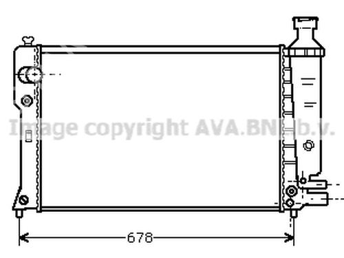 Water radiator PEUGEOT 405 II (4B) 1.9 D | BP19717729M31 