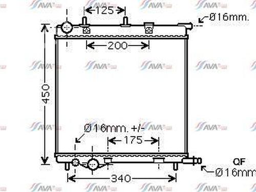 Used Water radiator Water radiator PEUGEOT 208 I (CA_, CC_) 1.2 VTi 68 / PureTech 68 (68 hp) 32787889 32787889