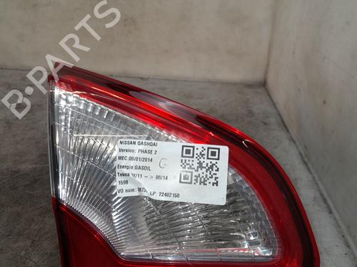 Used Left tailgate light NISSAN QASHQAI / QASHQAI +2 I (J10, NJ10, JJ10E) 2.0 dCi (150 hp) 25984742