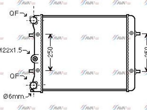Radiateur à eau SKODA OCTAVIA I (1U2) 1.9 TDI (90 hp) 30556064