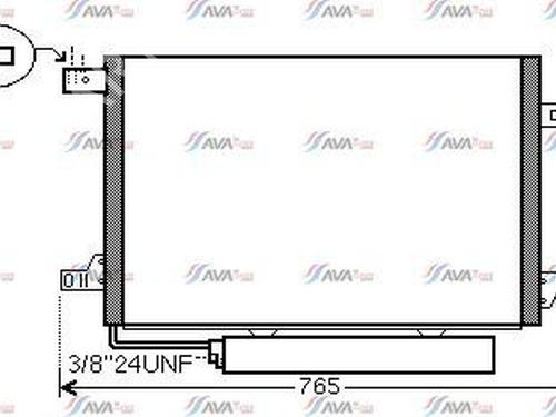 Used AC radiator MERCEDES-BENZ A-CLASS (W169) A 200 CDI (169.008, 169.308) (140 hp) 30310138