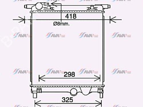 Used Water radiator VW UP! (121, 122, BL1, BL2, BL3, 123) 1.0 (60 hp) 32074776
